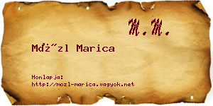 Mözl Marica névjegykártya